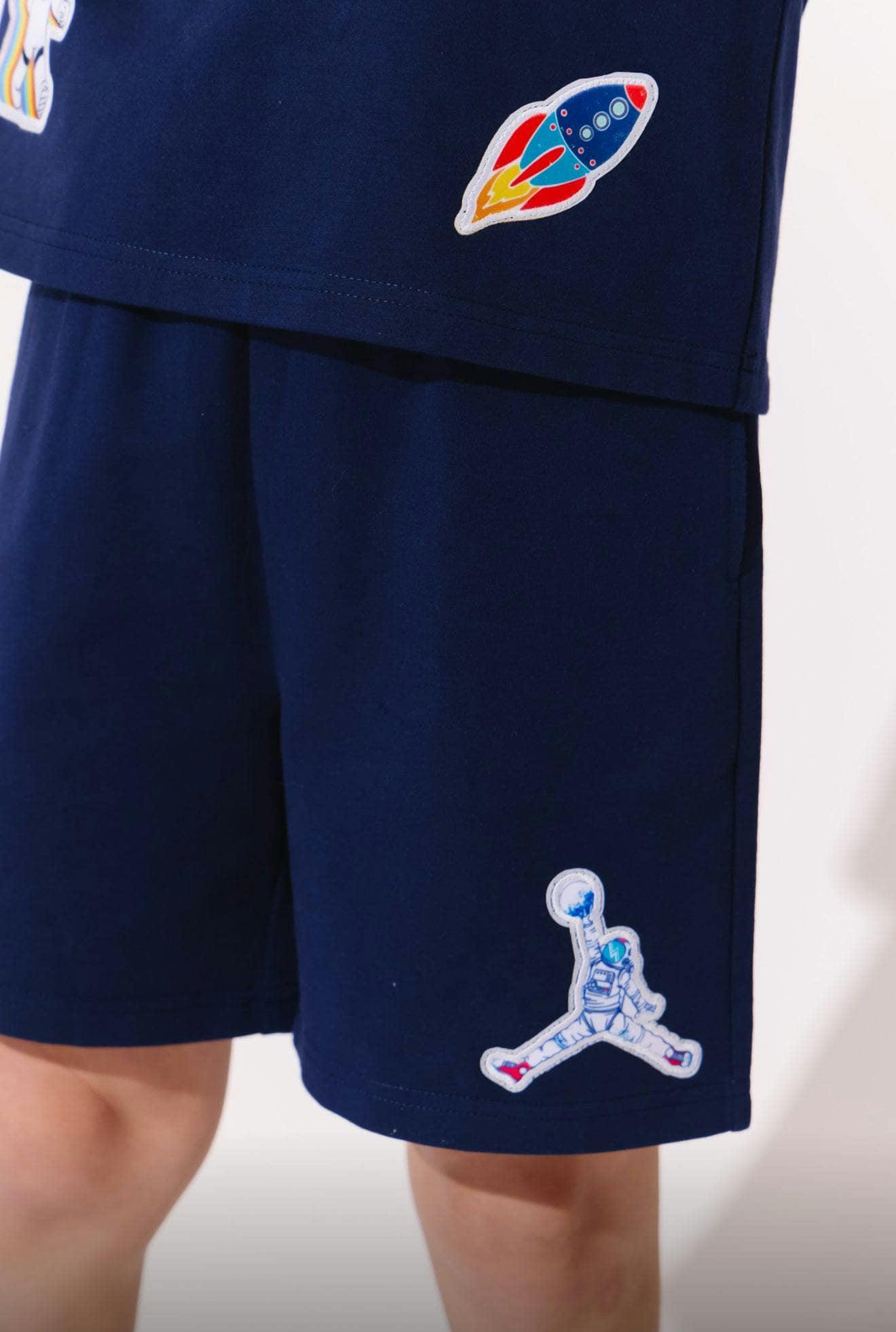 Navy Space Boys Short Set