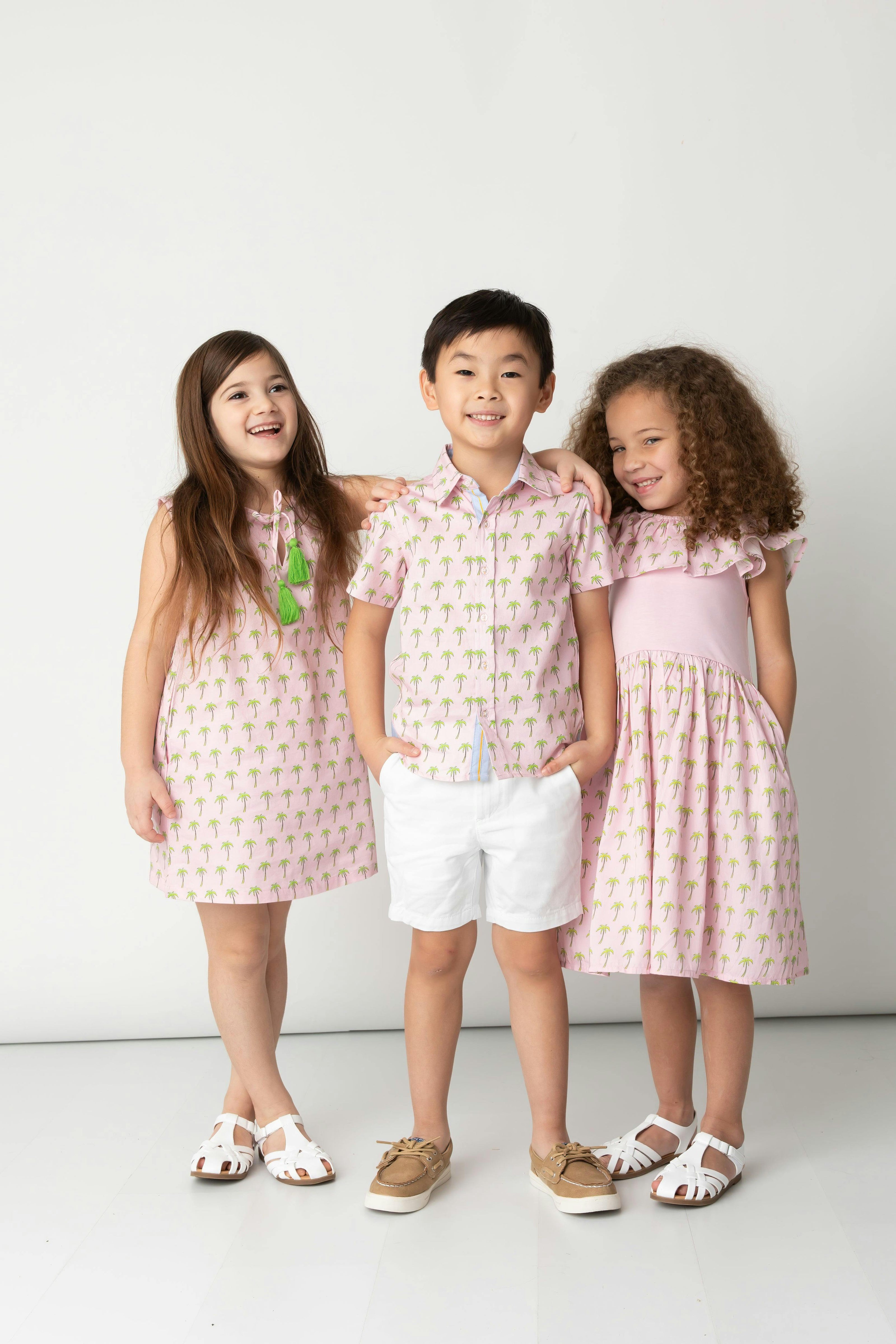 Pink Palms Shift Dress