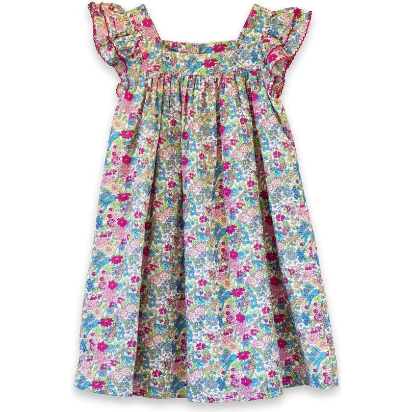 Girls Everly Square Neck Dress | Berry Grove