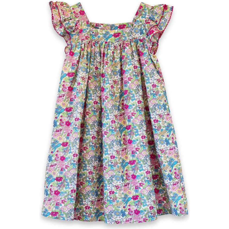 Girls Everly Square Neck Dress | Berry Grove