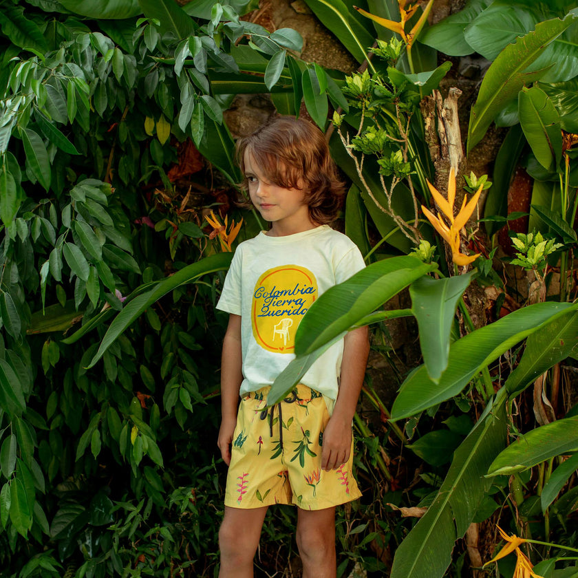 PLANTULAS AMARILLO - SWIMSHORTS