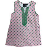 Puppies Green Shift Dress