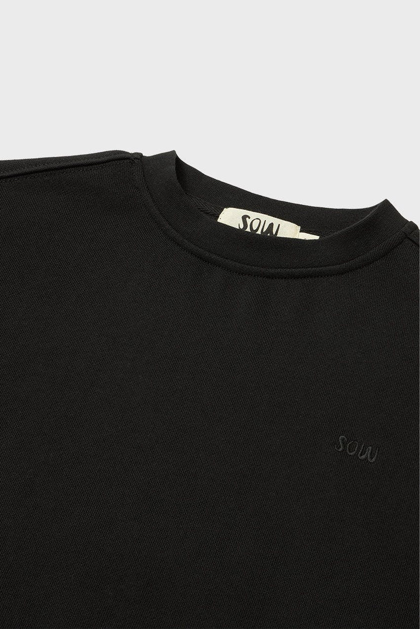 Relaxed Cotton Sweatshirt With Embroidery