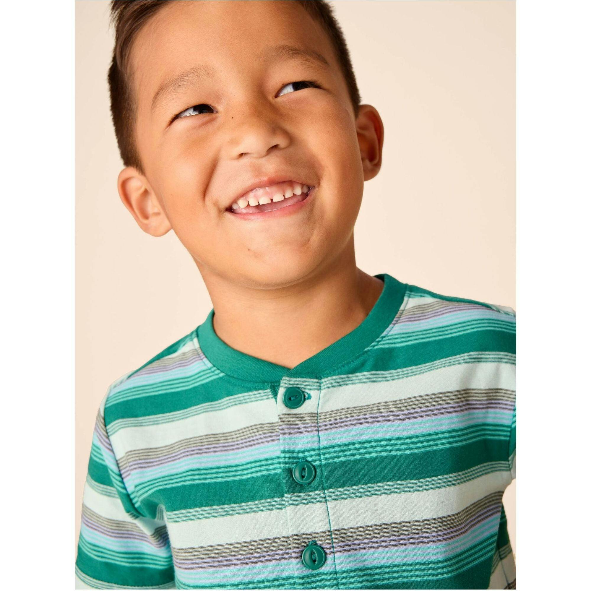 Henley Tee, Blue