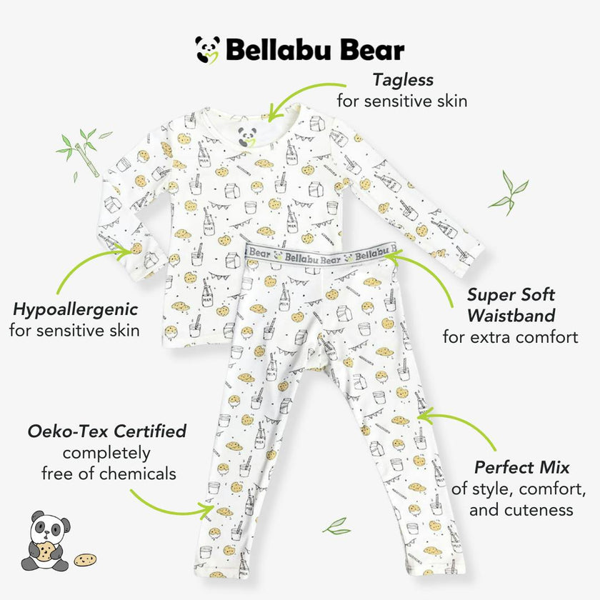 Milk & Cookies Bamboo Kids Pajamas