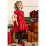 Sofia Red Smocked Dress