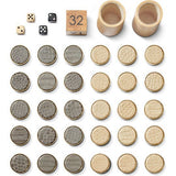 Croc Leather Backgammon Set