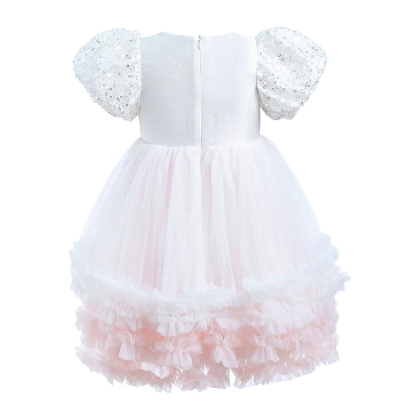 White Gem Teacup Dress