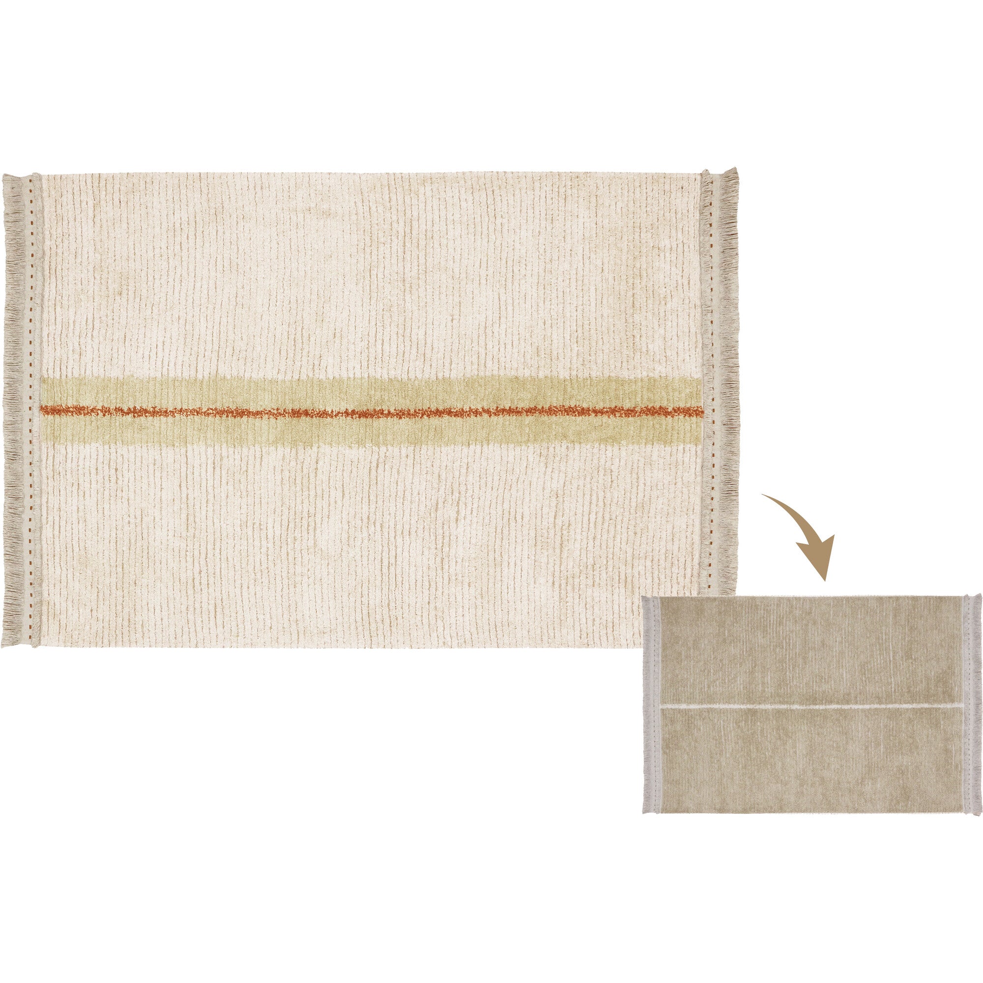 Duetto Reversible Rug, Green