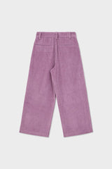 Organic Cotton Corduroy Double Pleated Wide Leg Pants
