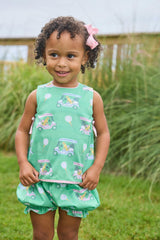 Lily Bloomer Set - Pink Paws on Par