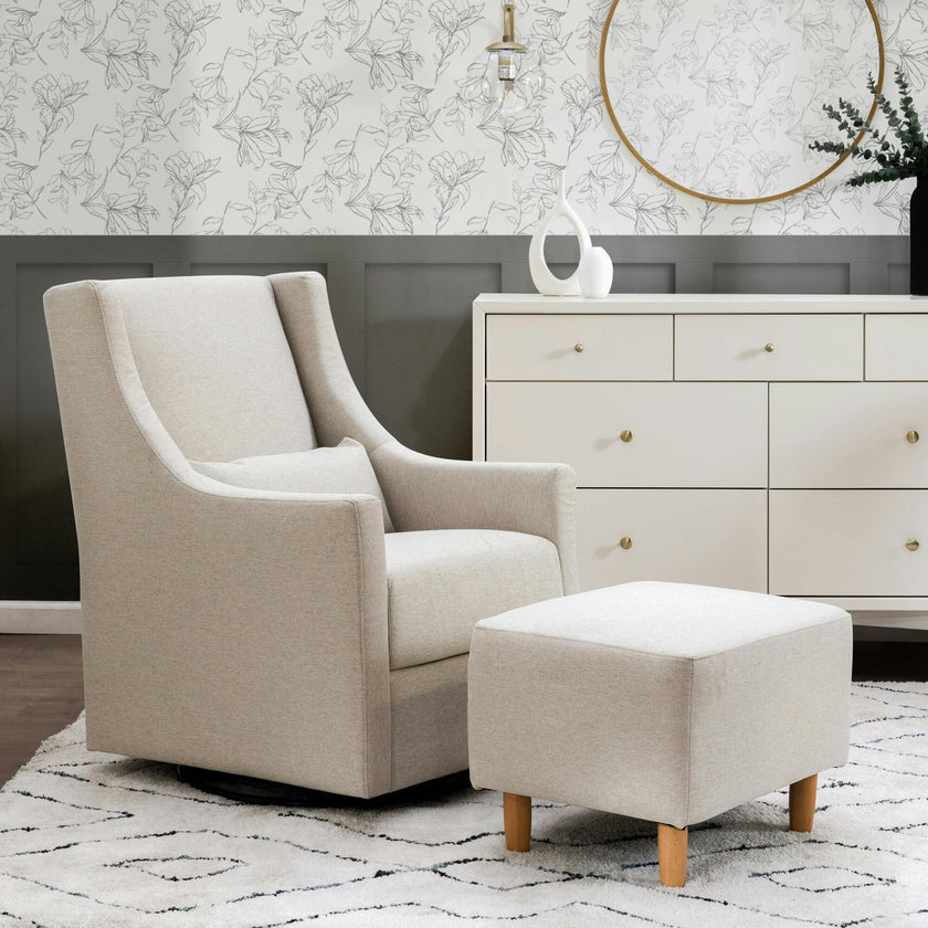 Toco Swivel Glider and Ottoman
