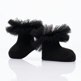 Multicolor 3pc Tulle Frill Socks Set