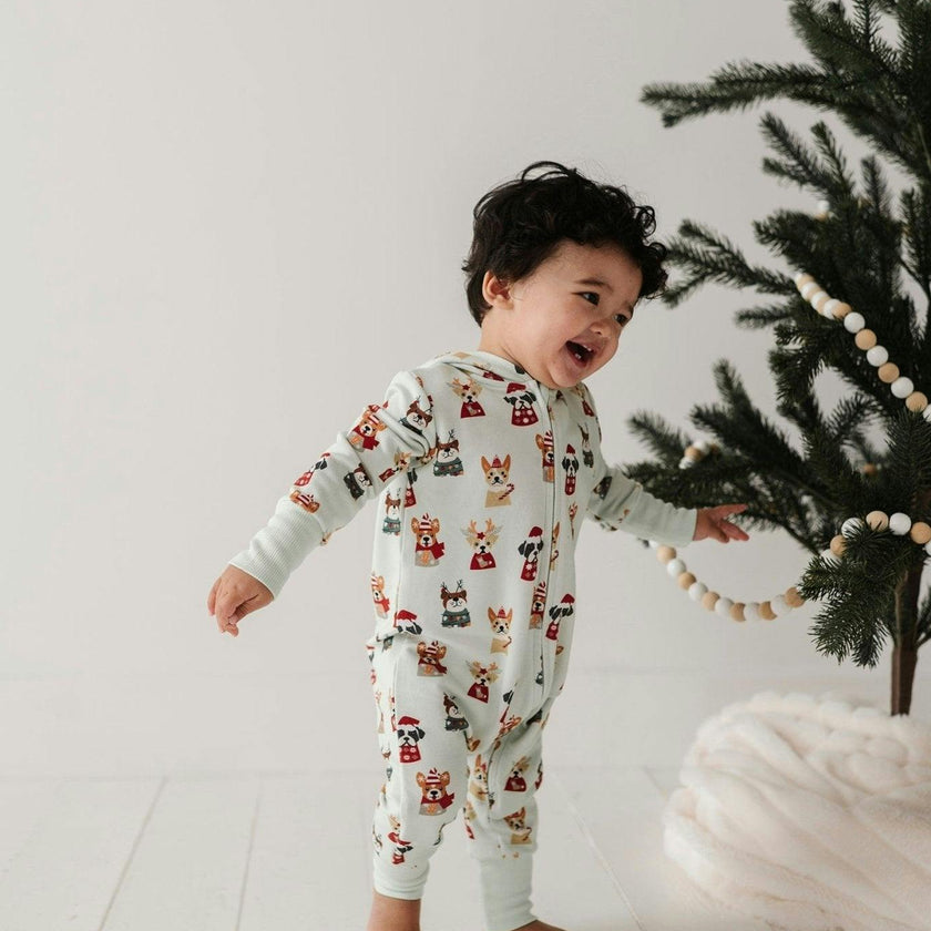 Baby Boy Terry Zip Romper