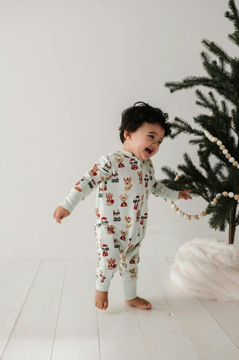Baby Boy Terry Zip Romper