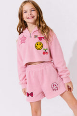 Pastel Velour Short Set