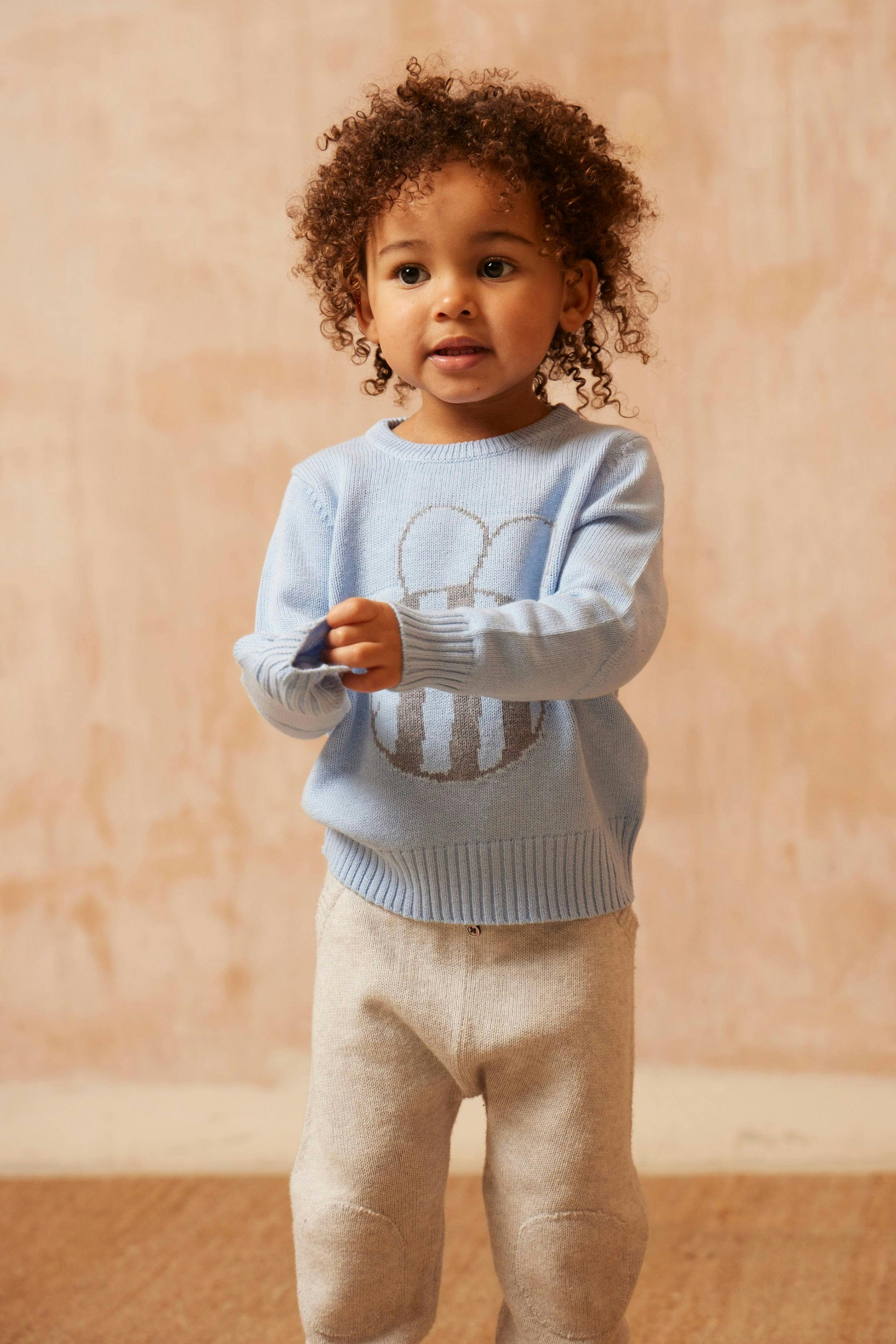 Baby Pants with Knee Pads | Grey