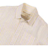 Linen Short Sleeve Shirt, Yellow