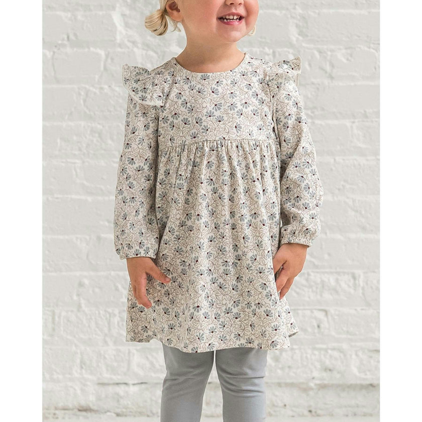 Mika Armhole Ruffle Long Sleeve Dress