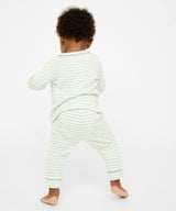 Andy Baby Legging, Dusty Seafoam Mini Stripe