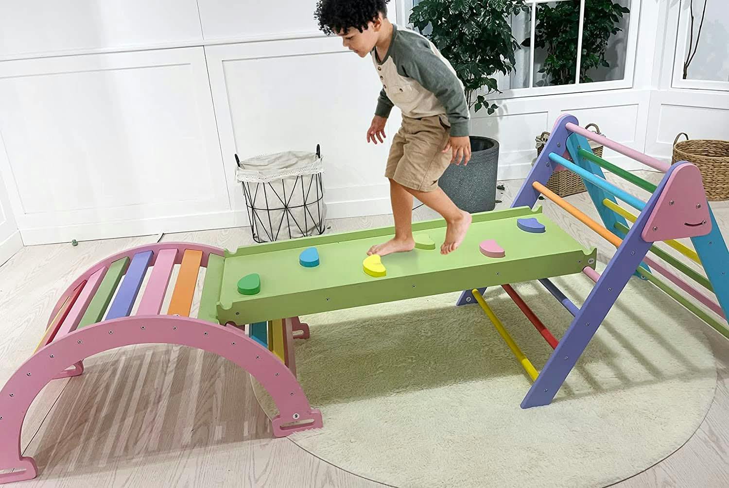 Hazel | Pikler Triangle, Slide & Rocker Set