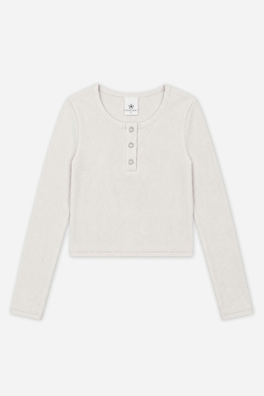 Ultra-Soft Rib Long Sleeve Fitted Henley