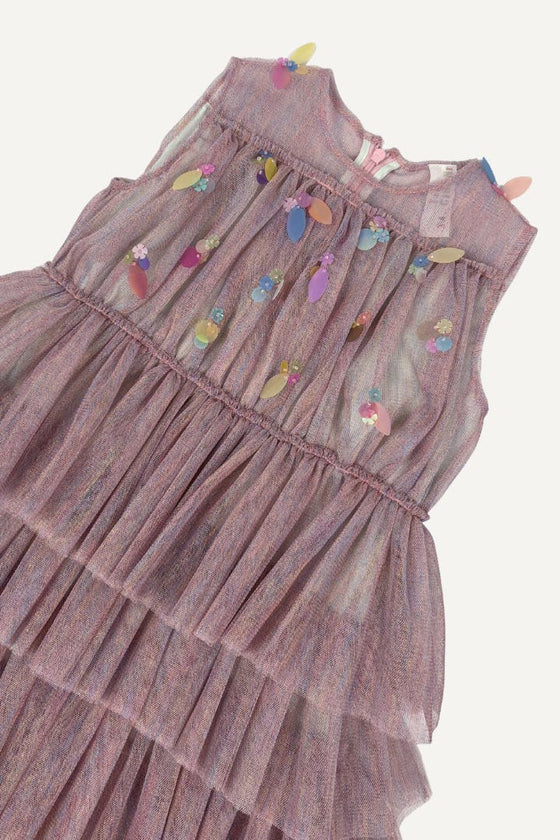 SEQUINED BALL DRESS