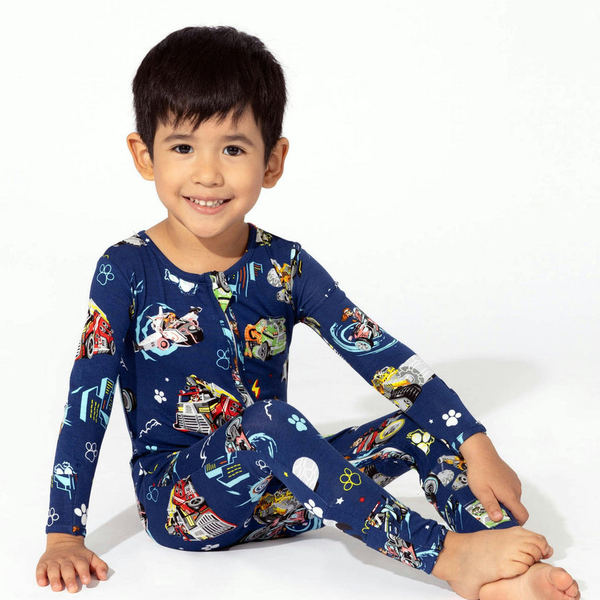 PAW Patrol: The Mighty Movie - Mighty Vehicles Bamboo Convertible Footie