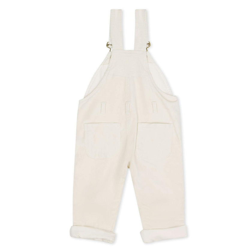 Custard Corduroy Overalls