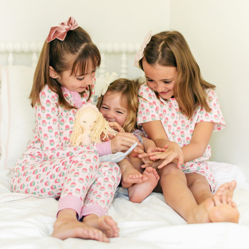 Geranium Block Print Kids Camp Set