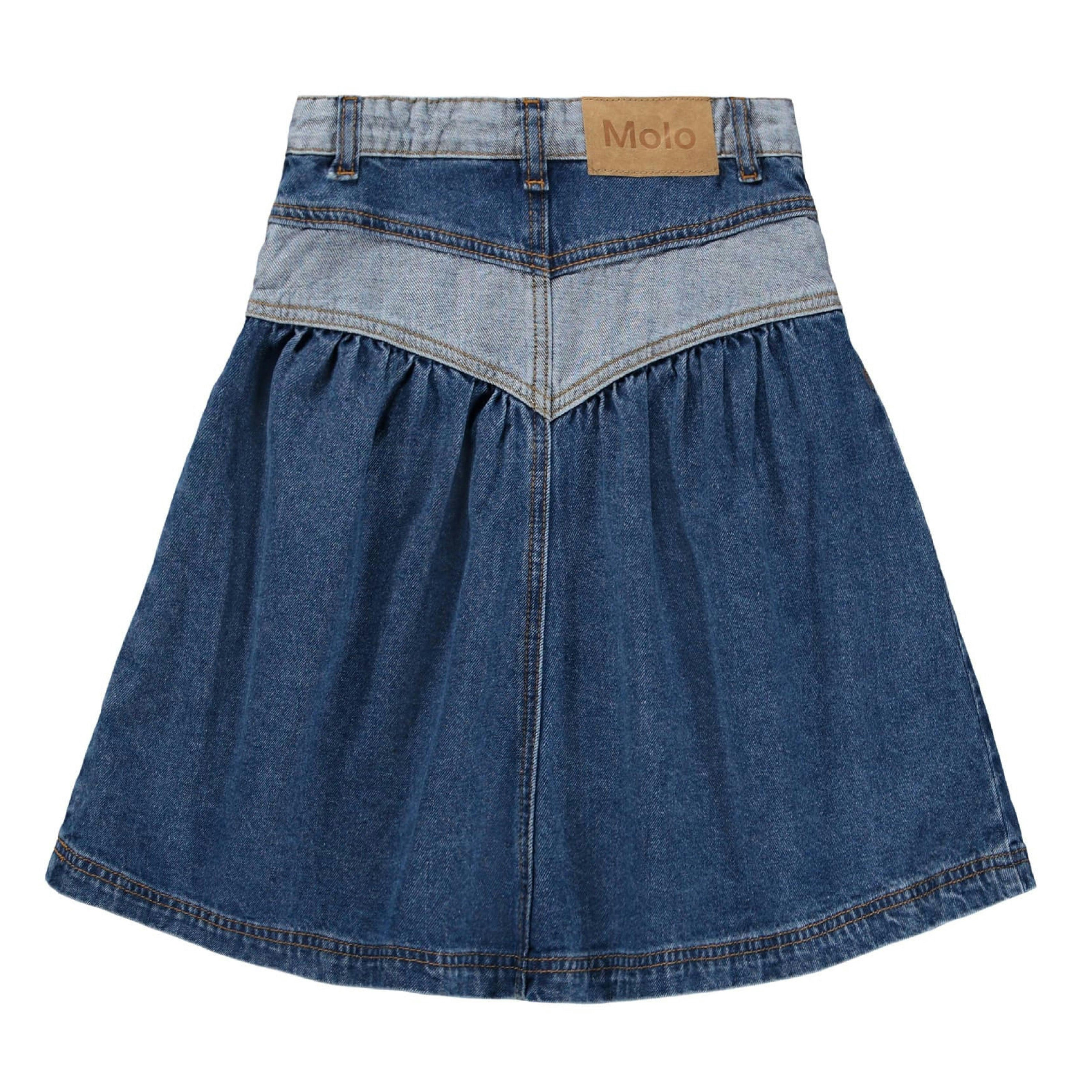 Blue Two Side Denim Becca Skirt