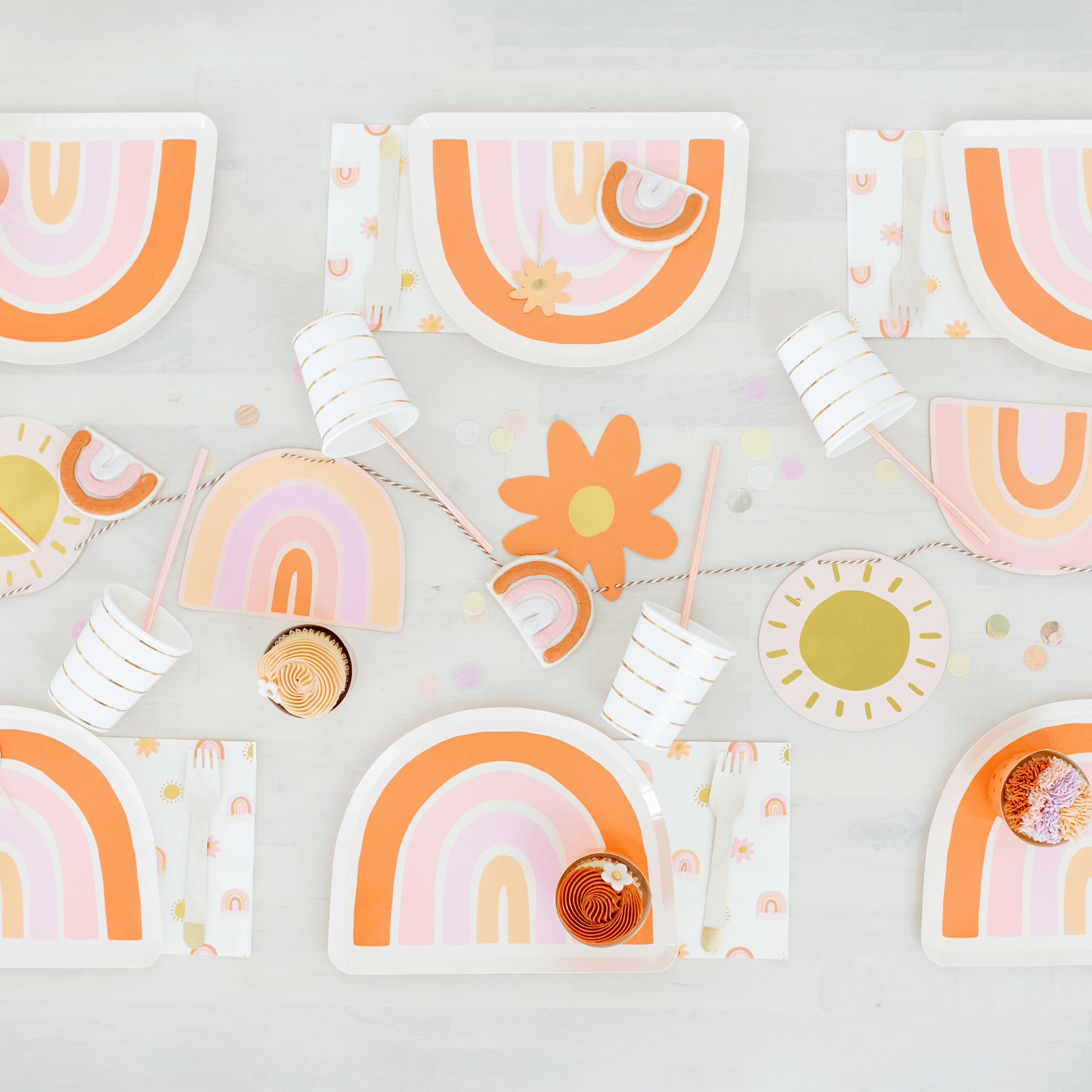 Boho Rainbow Sticker Set
