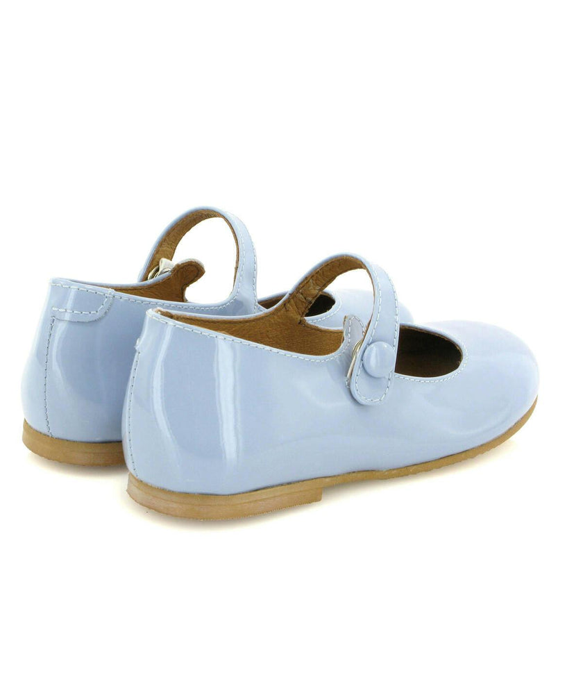 Patent Leather Mary Jane Ballerina, Sky Blue