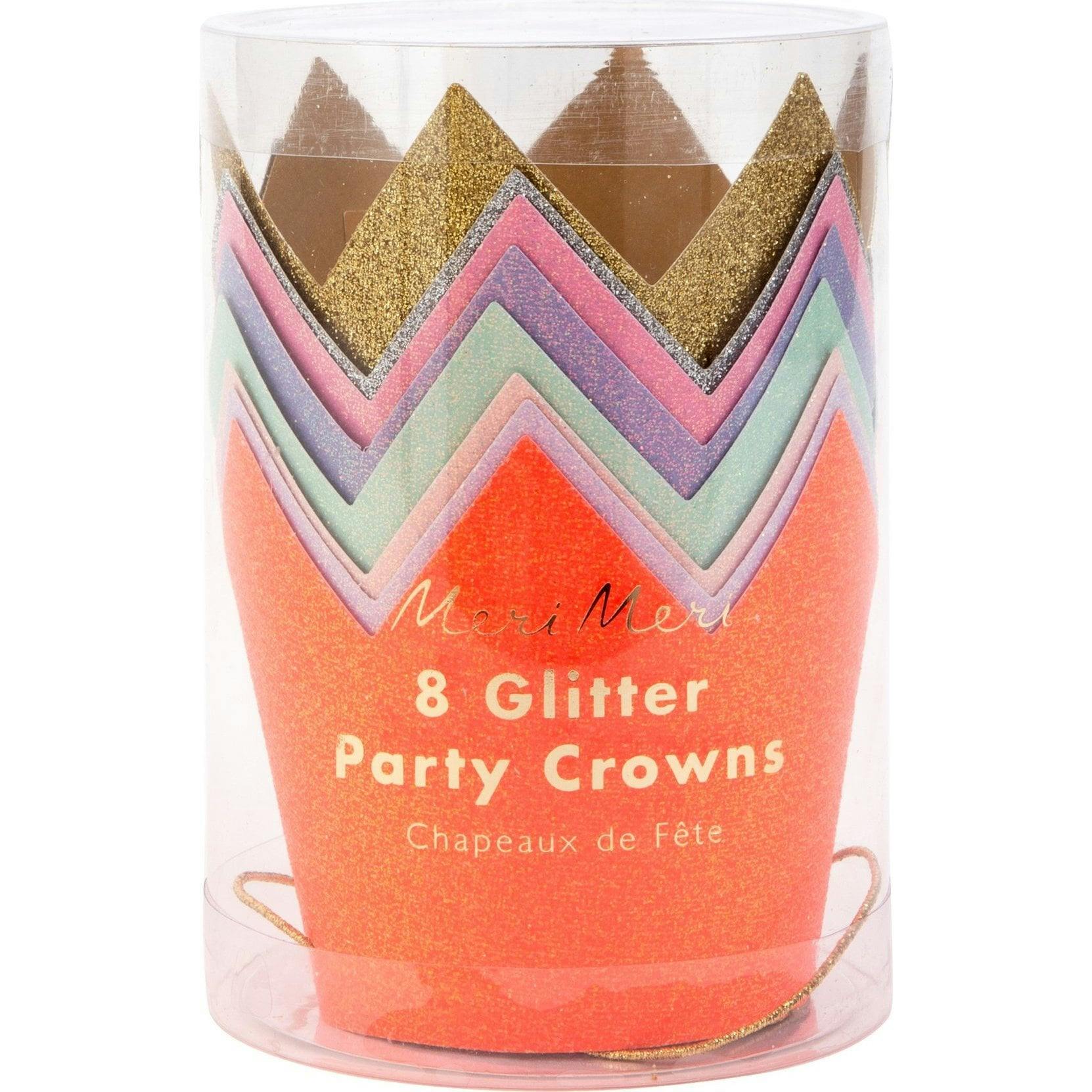 Mini Glitter Party Crowns