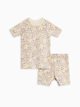 2-Piece Short Sleeve Jammie Set Wave Stripe / Rain