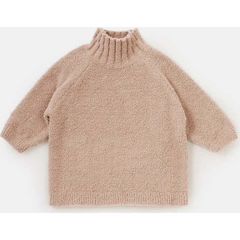 Baby Fuzzy Ribbed Neck Sweater