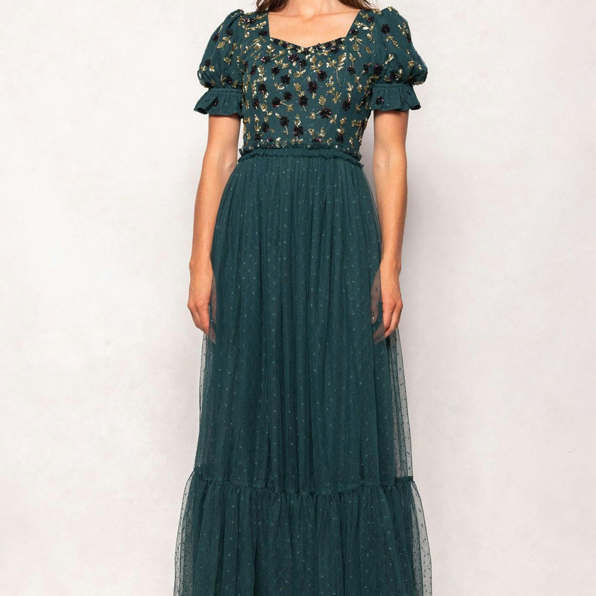 Adara Dress in Green