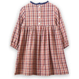 Toddler Long Sleeves Dress with Lace Trim