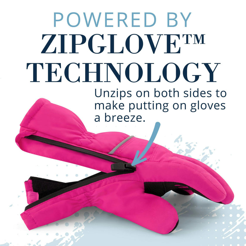 Winter & Ski Glove powered by ZIPGLOVE™ TECHNOLOGY