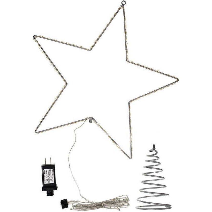 17.5-Inch Metal Lighted LED Star Treetop