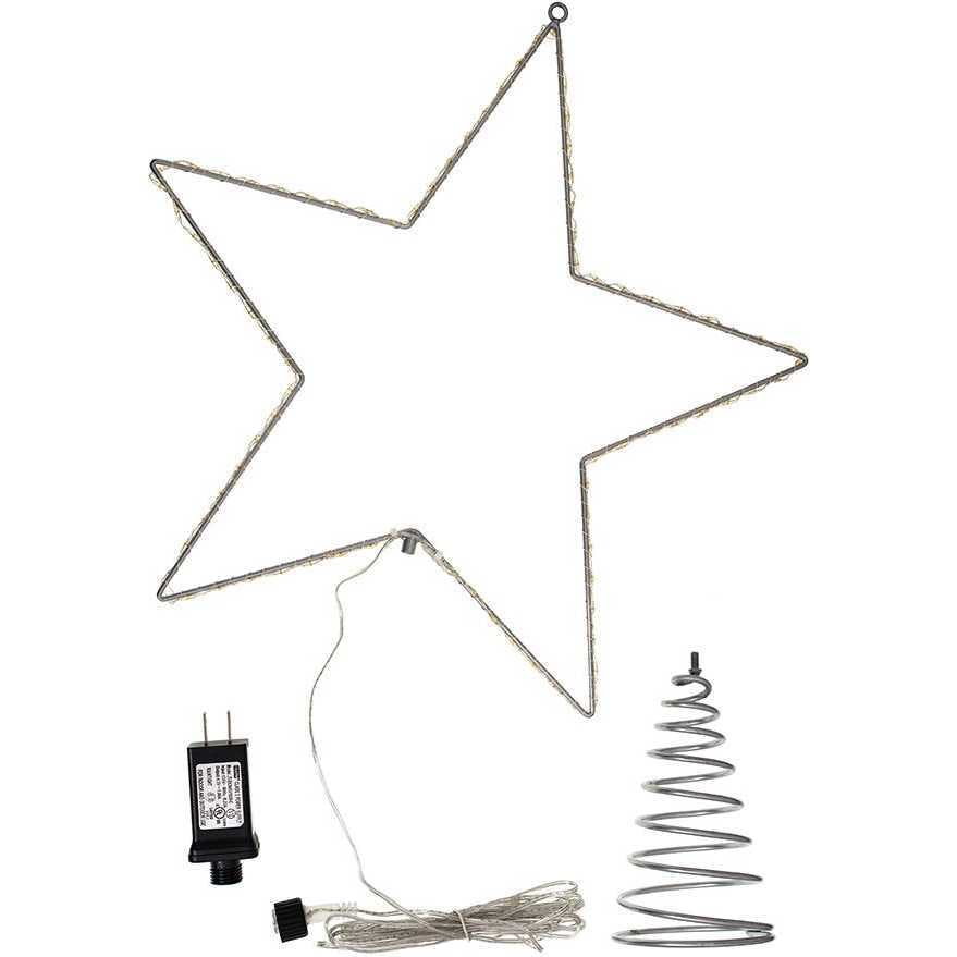17.5-Inch Metal Lighted LED Star Treetop