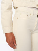 Mara Straight Mid Rise Instasculpt™ Ankle Jeans | Ecru
