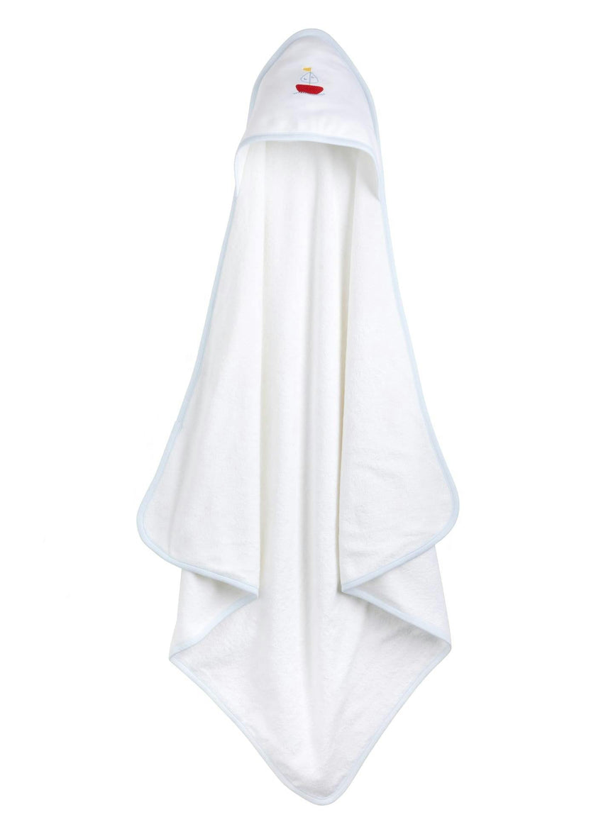 Hooded Towel - Sailboat