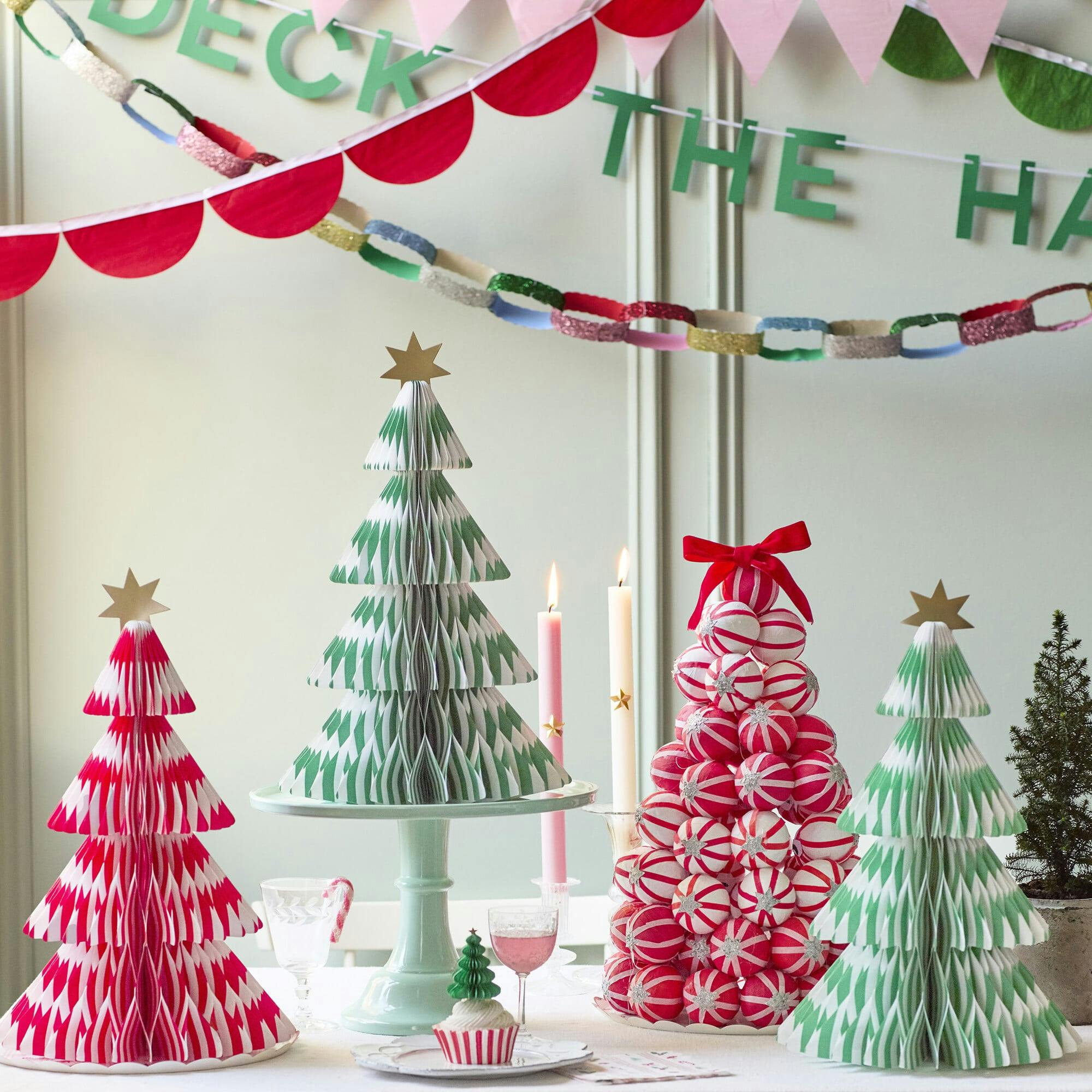 Stripe Paper Honeycomb Trees
