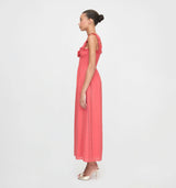 The Rosetta Nap Dress - Coral Voile Broderie