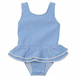 Sleeveless Ruffle Waist Skirt Swimsuit