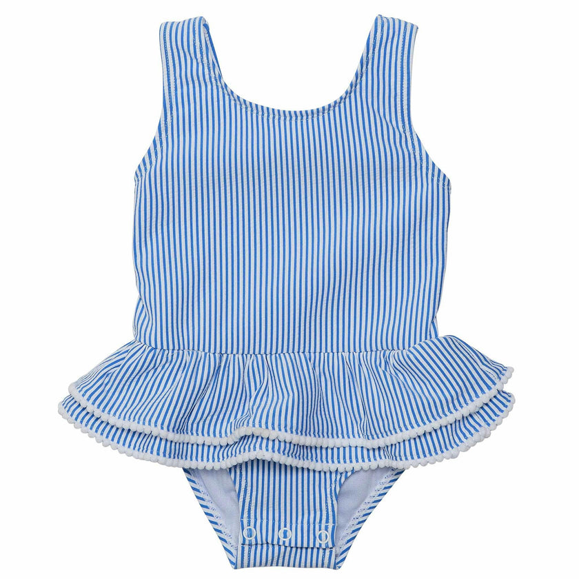Sleeveless Ruffle Waist Skirt Swimsuit