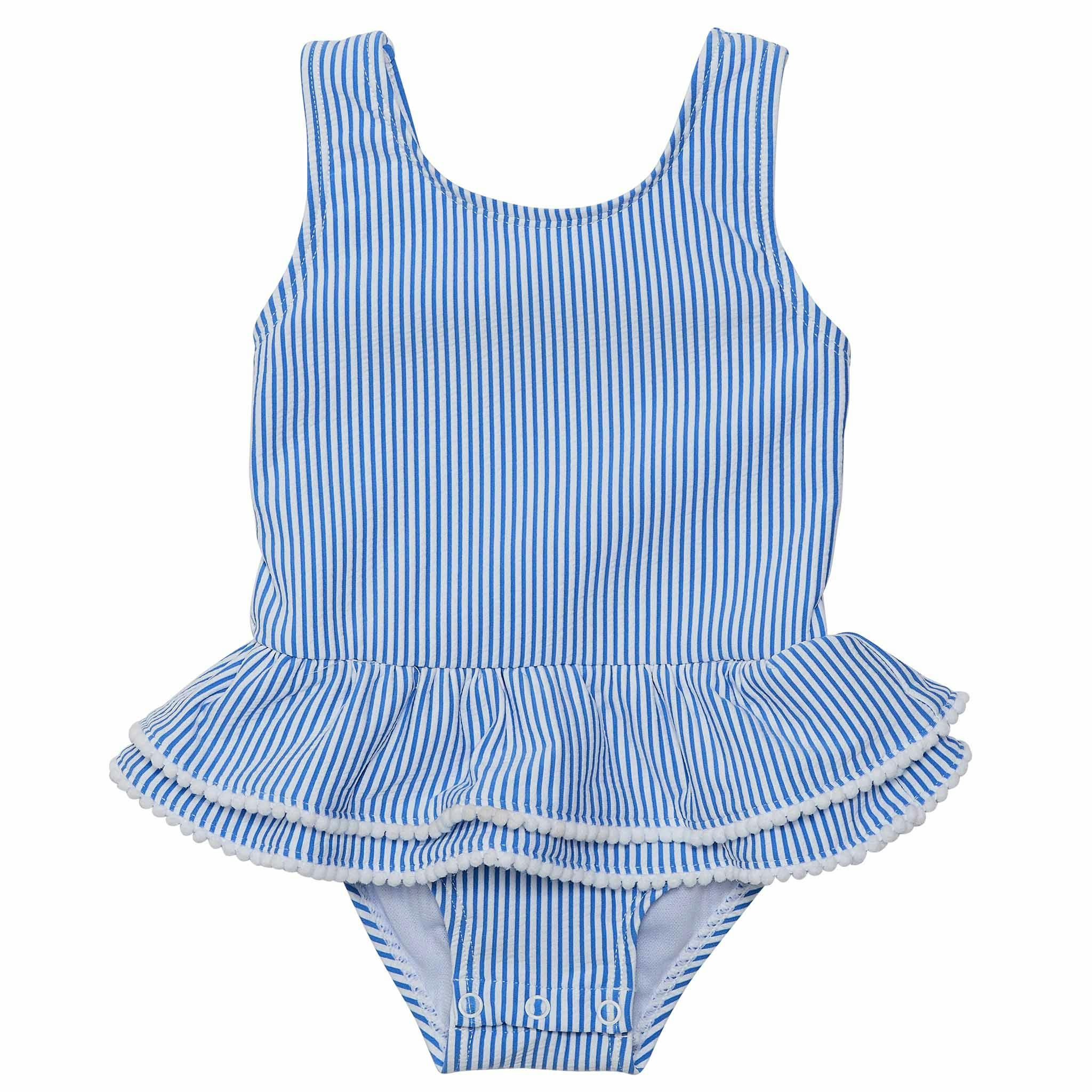 Sleeveless Ruffle Waist Skirt Swimsuit