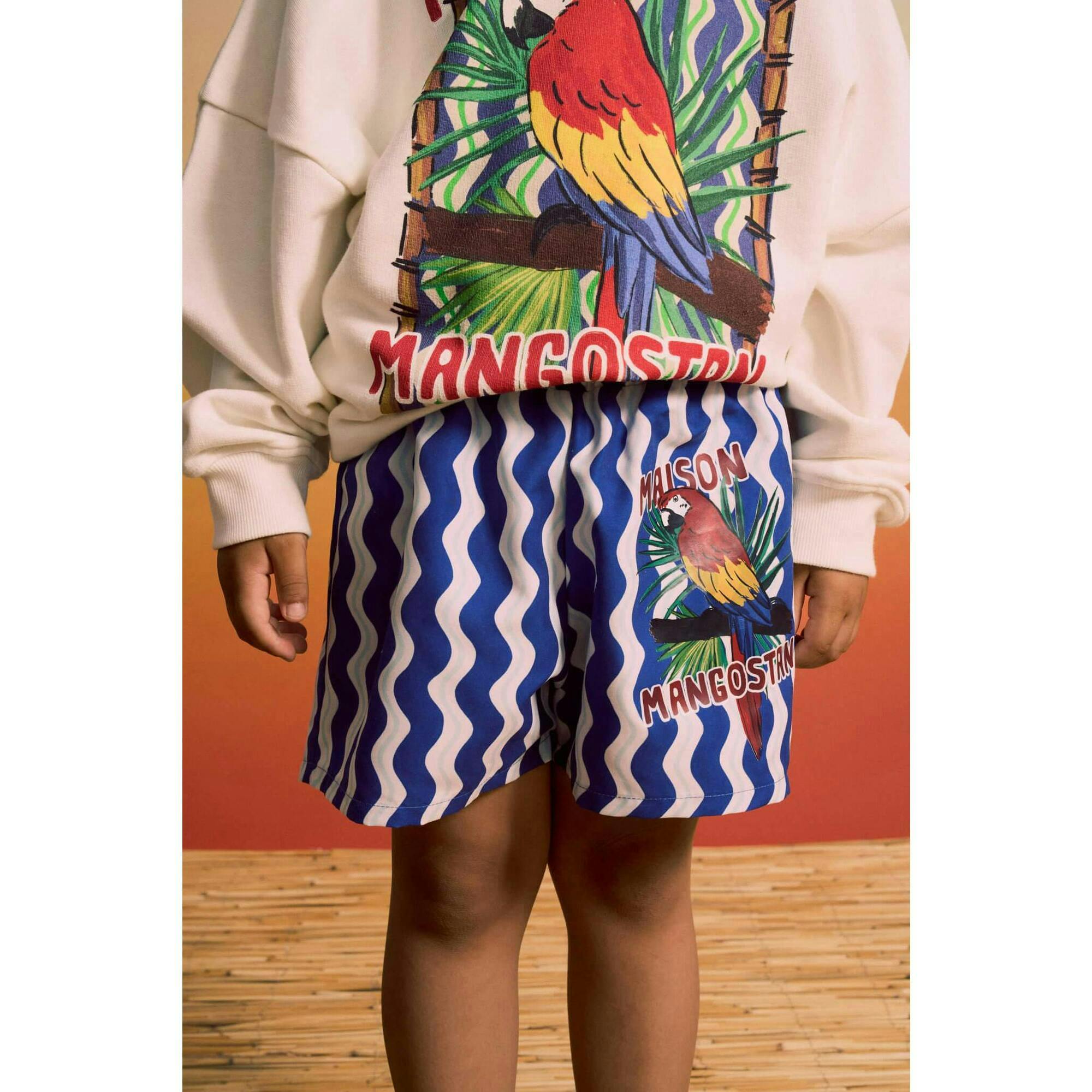 LOROS WAVY SWIMSHORTS BLUE