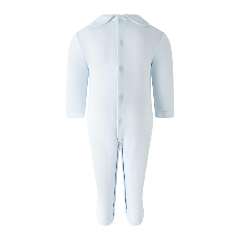 Pima Blue Rocking Horse Footie